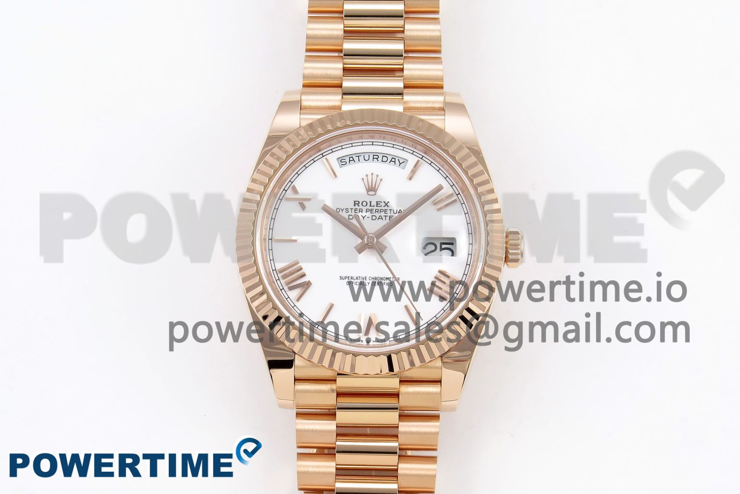 Day Date 40 RG 228235 ARF 1:1 Best Edition Green Roman Dial on President Bracelet VR3255 - Image 1