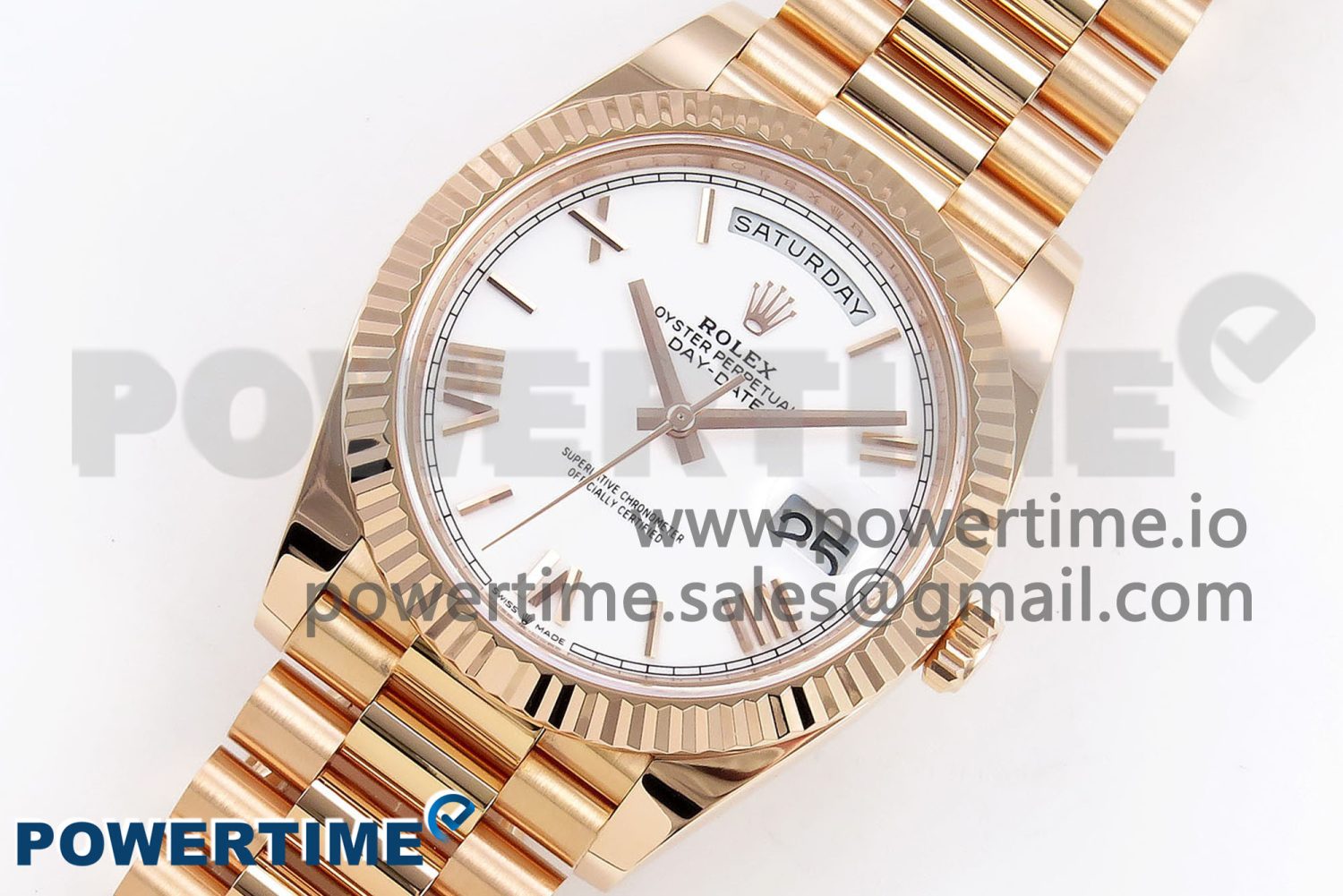 Day Date 40 RG 228235 ARF 1:1 Best Edition Green Roman Dial on President Bracelet VR3255 - Image 2