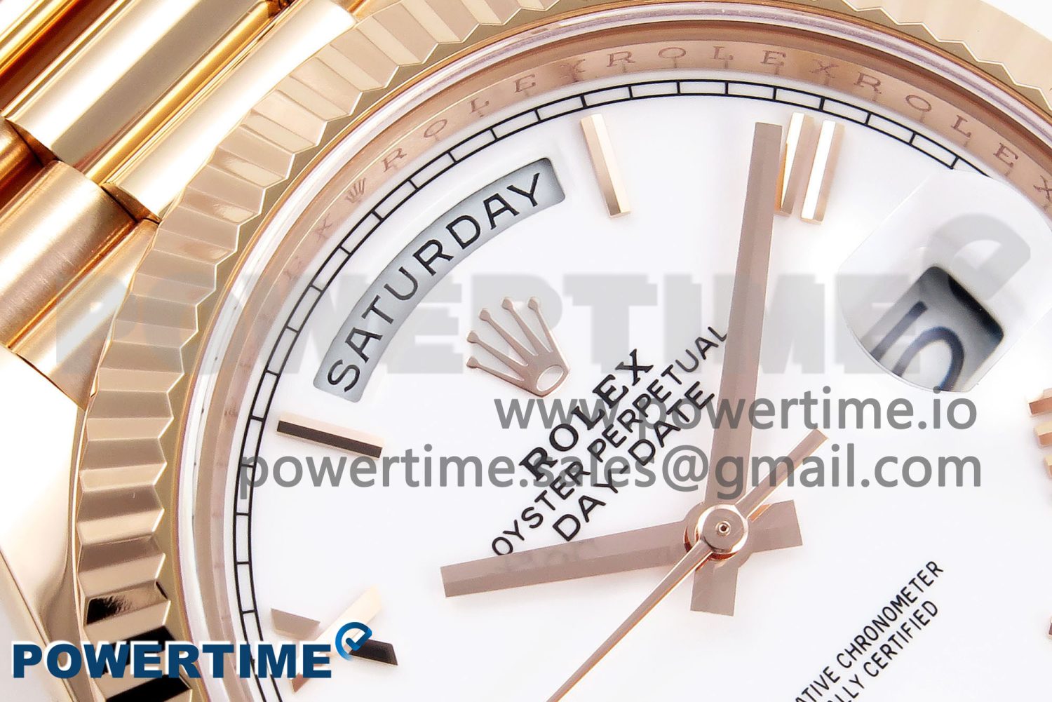 Day Date 40 RG 228235 ARF 1:1 Best Edition Green Roman Dial on President Bracelet VR3255 - Image 4