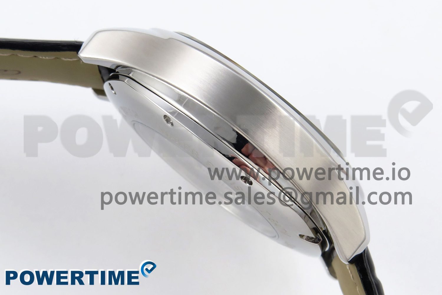 Drive De Cartier Flying Tourbillon SS RMS Best Edition Black Dial on Black Leather Strap - Image 7
