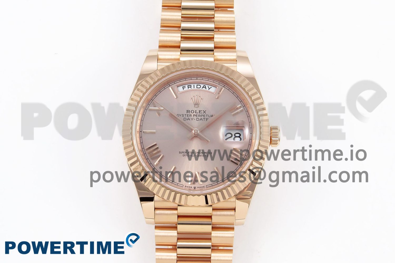 Day Date 40 RG 228235 ARF 1:1 Best Edition RG Roman Dial on President Bracelet VR3255 - Image 1
