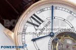 Rotonde de Cartier Flying Tourbillon RG RMS Best Edition White Numeral Dial on Brown Leather Strap - Image 4