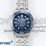 Seamaster 300 VSF 1:1 Best Edition Summer Blue Dial on SS Bracelet A8800