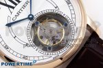 Rotonde de Cartier Flying Tourbillon RG RMS Best Edition White Numeral Dial on Brown Leather Strap - Image 5