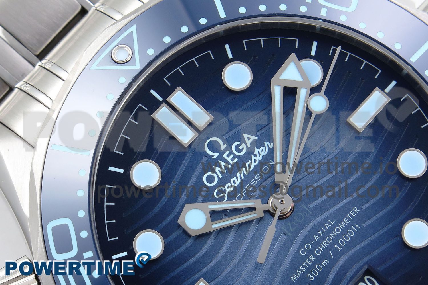 Seamaster 300 VSF 1:1 Best Edition Summer Blue Dial on SS Bracelet A8800 - Image 4