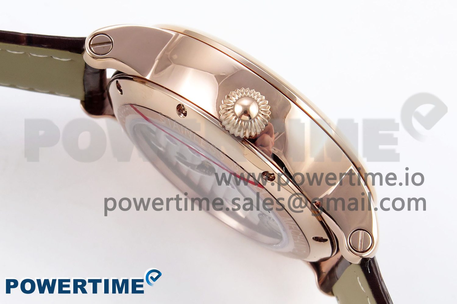 Rotonde de Cartier Flying Tourbillon RG RMS Best Edition White Numeral Dial on Brown Leather Strap - Image 6