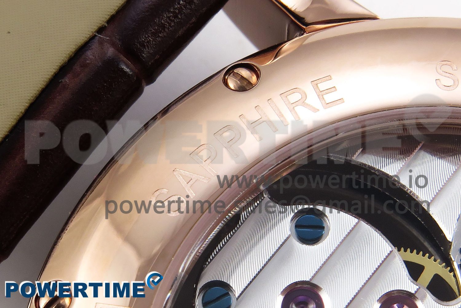 Rotonde de Cartier Flying Tourbillon RG RMS Best Edition White Roman Dial on Brown Leather Strap - Image 3