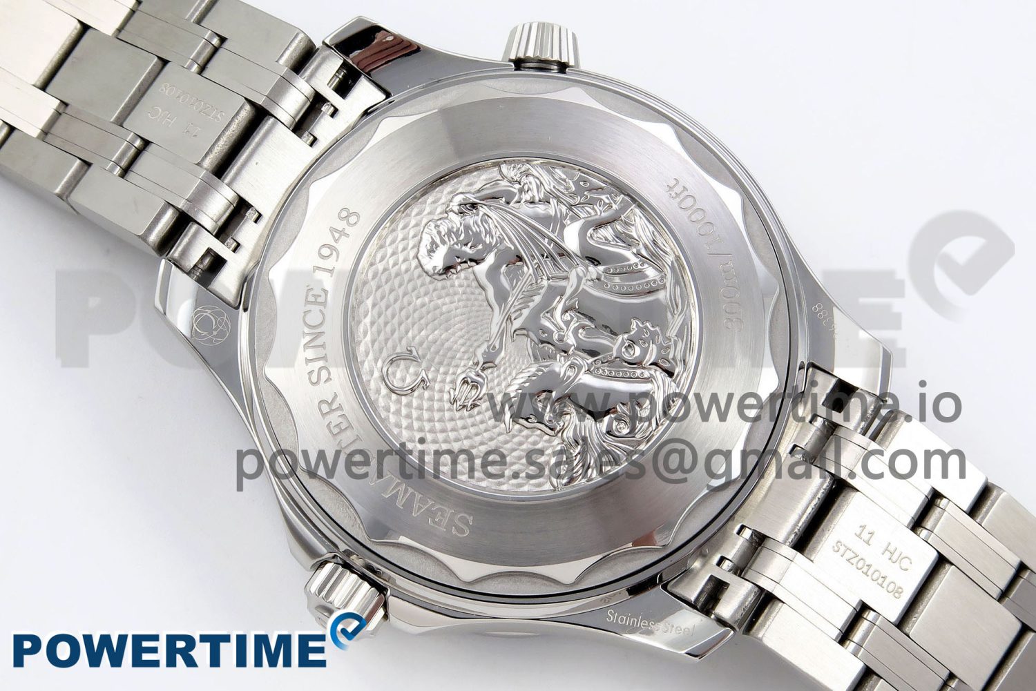 Seamaster 300 VSF 1:1 Best Edition Summer Blue Dial on SS Bracelet A8800 - Image 8