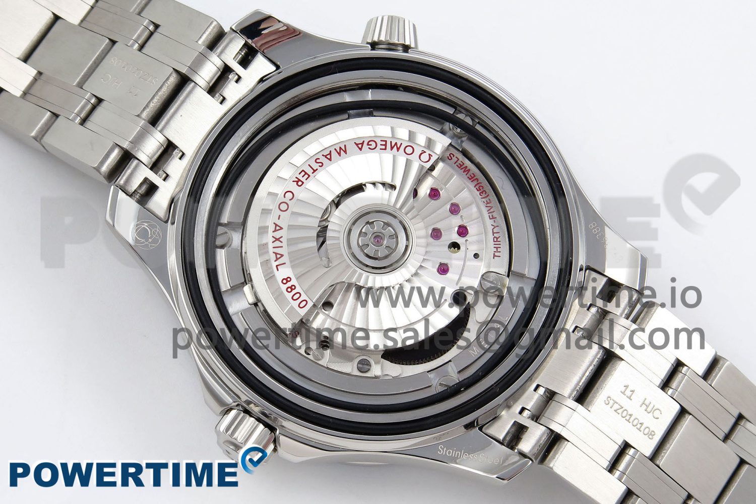 Seamaster 300 VSF 1:1 Best Edition Summer Blue Dial on SS Bracelet A8800 - Image 10