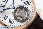 Rotonde de Cartier Flying Tourbillon RG RMS Best Edition Silver Dial on Brown Leather Strap - Image 6