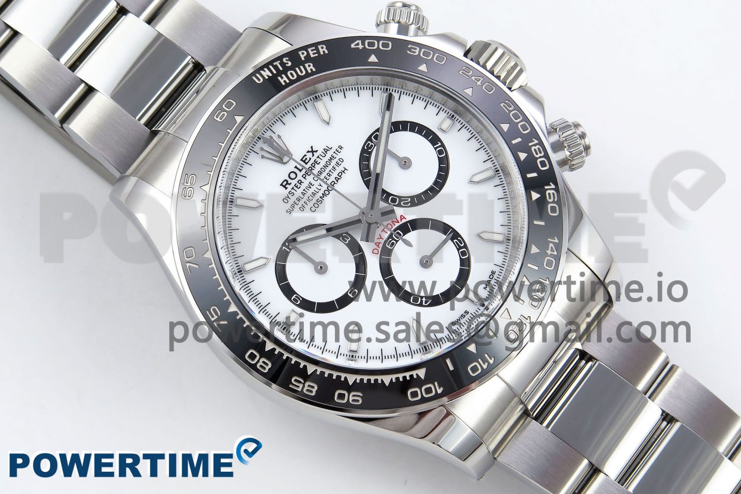 2023 Daytona 126500 Panda Clean 1:1 Best Edition 904L SS Case and Bracelet White Dial SH4131 - Image 3