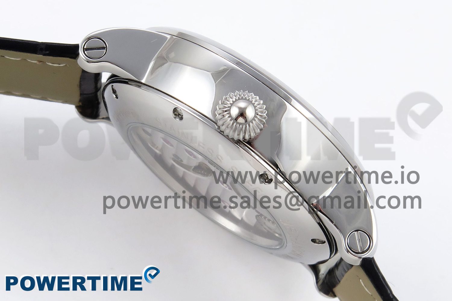 Rotonde de Cartier Flying Tourbillon SS RMS Best Edition Silver Dial on Black Leather Strap - Image 6
