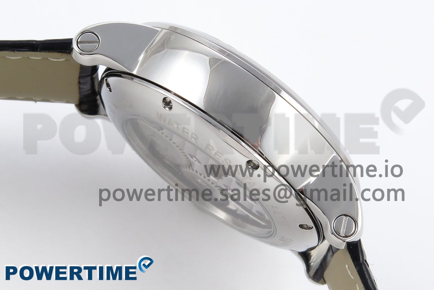 Rotonde de Cartier Flying Tourbillon SS RMS Best Edition White Numeral Dial on Black Leather Strap - Image 10