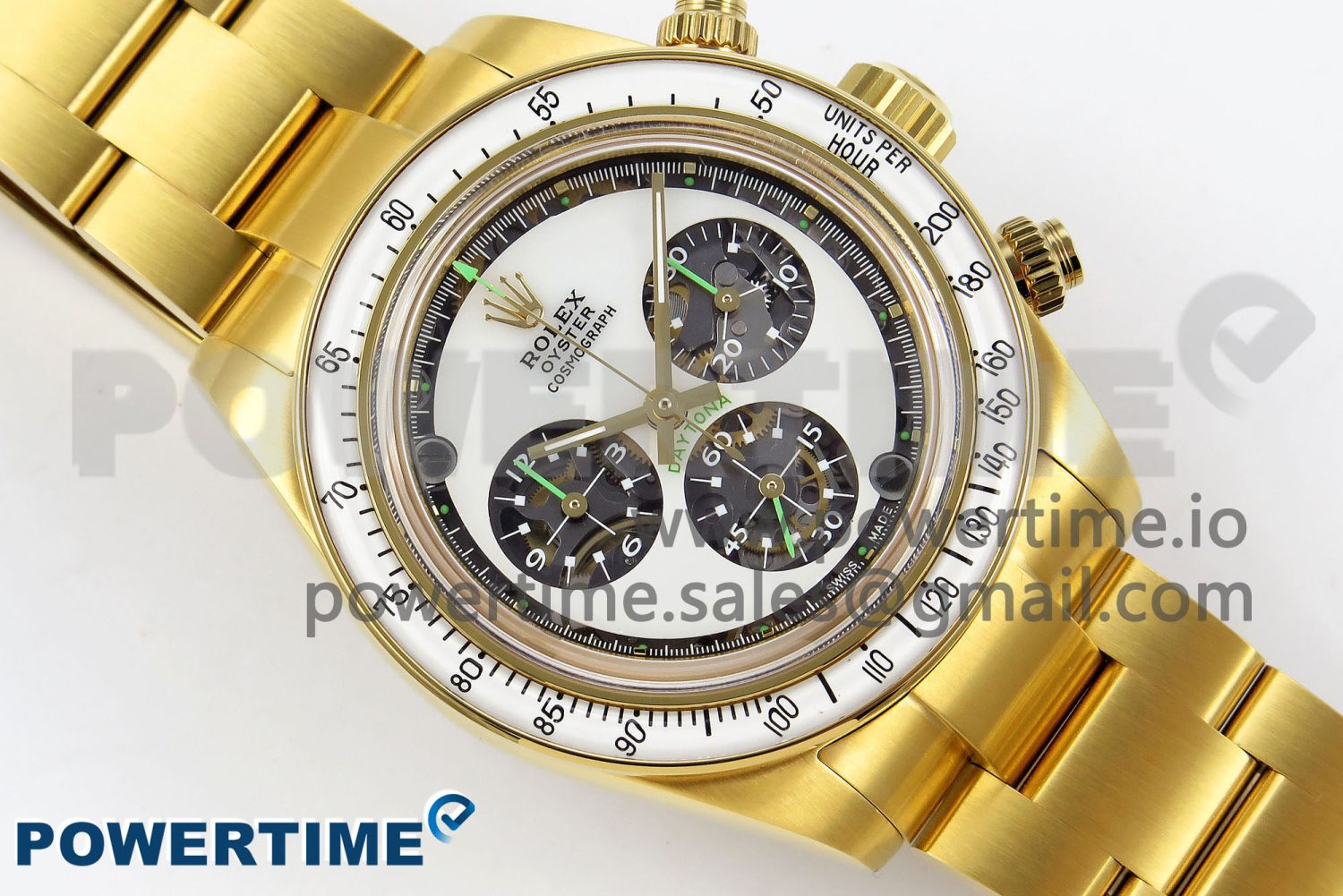 Daytona YG ADGF Best Edition YG/White Dial on YG Bracelet A7750 - Image 3