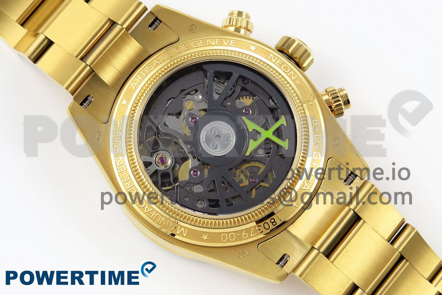 Daytona YG ADGF Best Edition YG/White Dial on YG Bracelet A7750 - Image 8