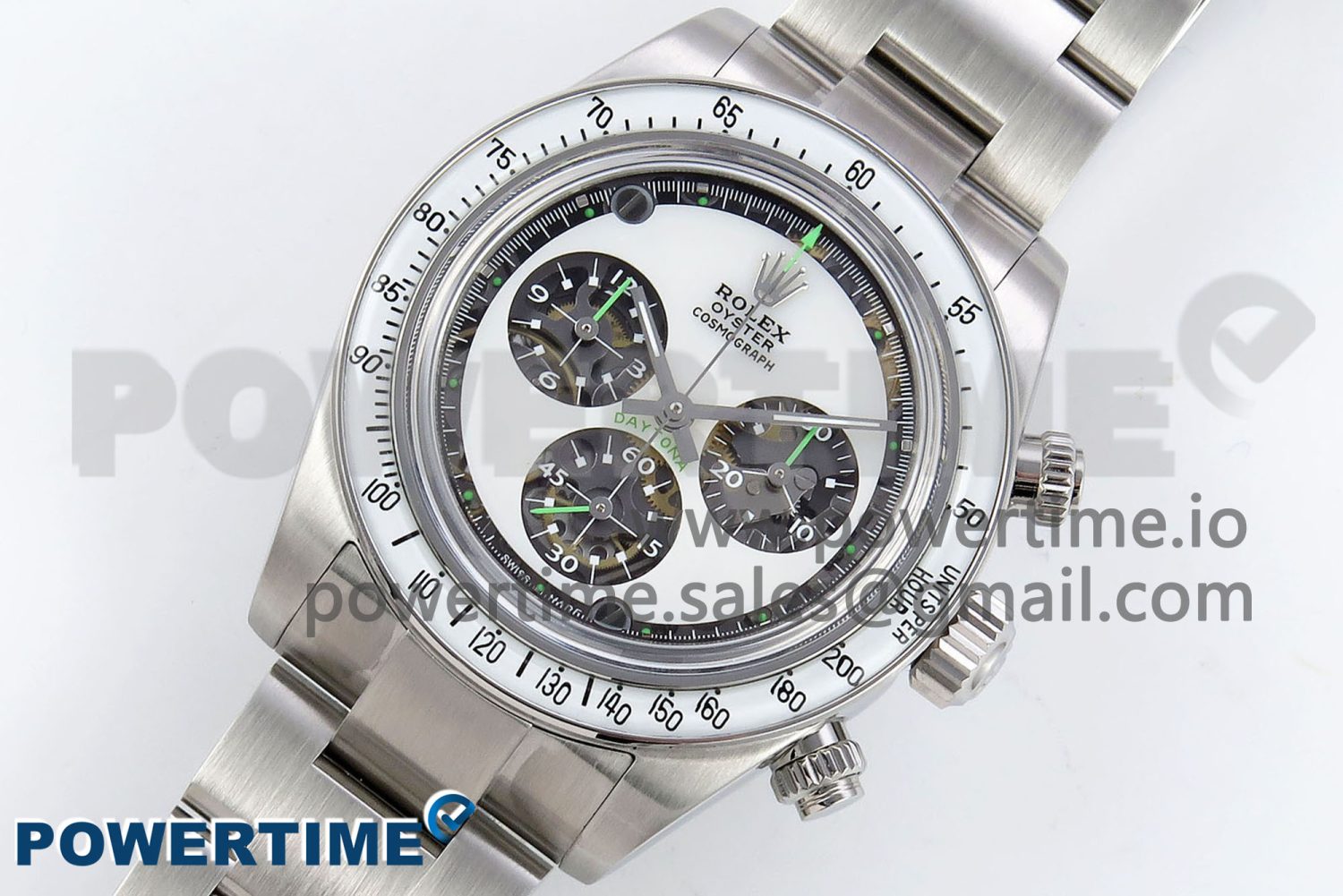 Daytona SS ADGF Best Edition SS/White Dial on SS Bracelet A7750 - Image 2