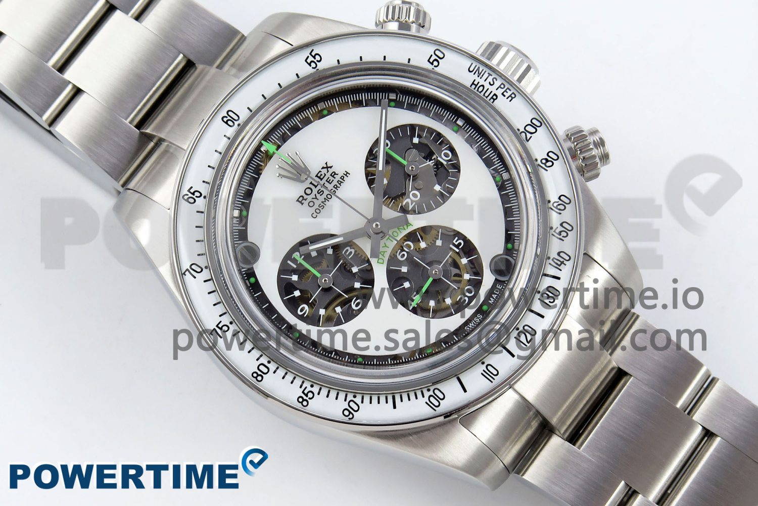 Daytona SS ADGF Best Edition SS/White Dial on SS Bracelet A7750 - Image 3