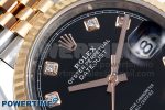 DateJust 36 126231 Clean 1:1 Best Edition 904L Steel Black Diamonds Dial on SS/RG Jubilee Bracelet VR3235 - Image 4