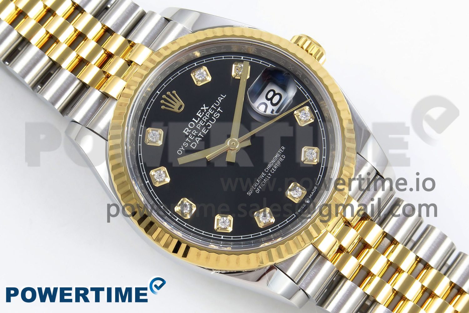 DateJust 36 126233 Clean 1:1 Best Edition 904L Steel Black Diamonds Dial on SS/YG Jubilee Bracelet VR3235 - Image 3