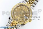 DateJust 36 126233 Clean 1:1 Best Edition 904L Steel YG Textured Diamonds Dial on SS/YG Jubilee Bracelet VR3235 - Image 2