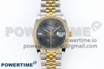 DateJust 36 126233 Clean 1:1 Best Edition 904L Steel Gray Dial Green Roman Marker on SS/YG Jubilee Bracelet VR3235