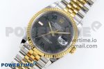 DateJust 36 126233 Clean 1:1 Best Edition 904L Steel Gray Dial Green Roman Marker on SS/YG Jubilee Bracelet VR3235 - Image 2