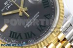 DateJust 36 126233 Clean 1:1 Best Edition 904L Steel Gray Dial Green Roman Marker on SS/YG Jubilee Bracelet VR3235 - Image 5