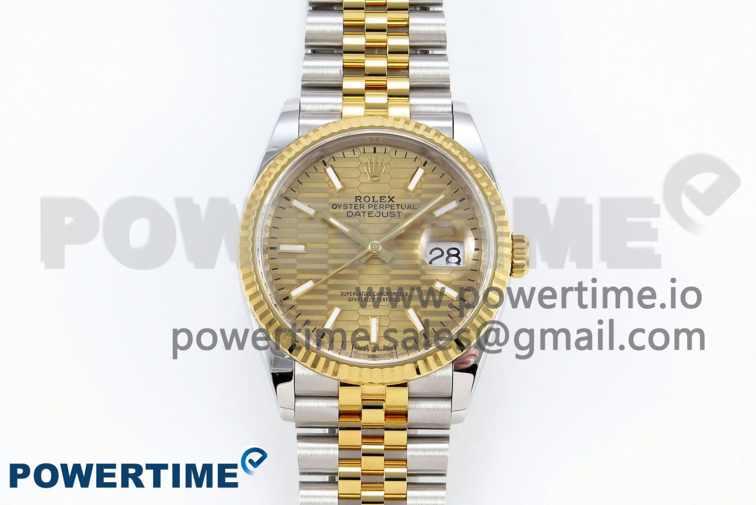 DateJust 36 126233 Clean 1:1 Best Edition 904L Steel YG Textured Stick Dial on SS/YG Jubilee Bracelet VR3235 - Image 1