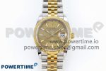 DateJust 36 126233 Clean 1:1 Best Edition 904L Steel YG Textured Stick Dial on SS/YG Jubilee Bracelet VR3235