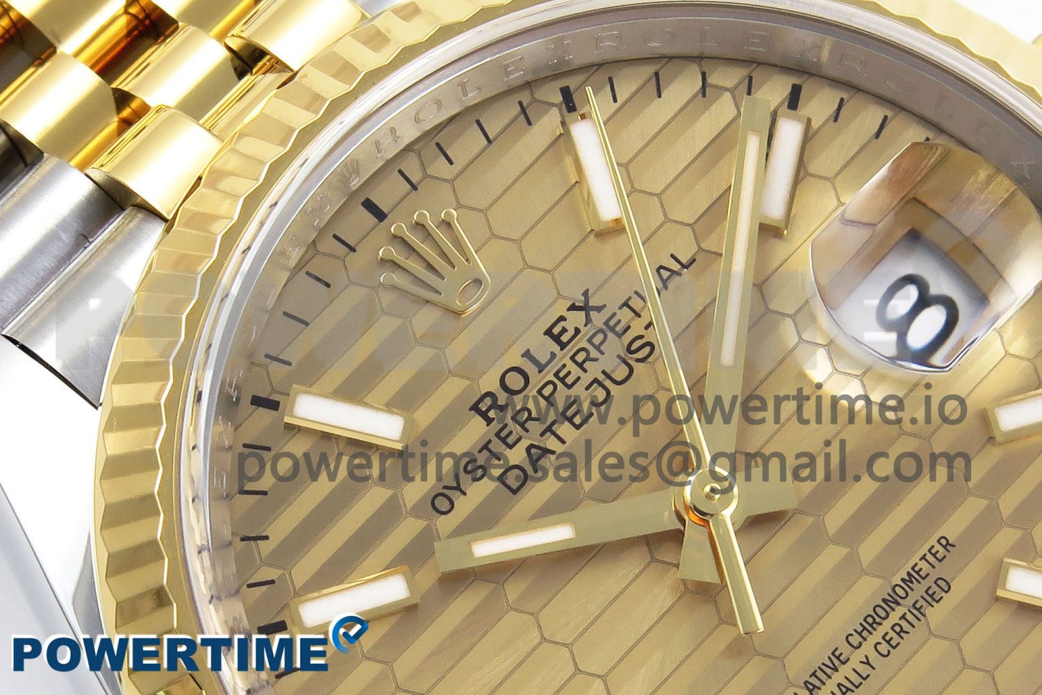 DateJust 36 126233 Clean 1:1 Best Edition 904L Steel YG Textured Stick Dial on SS/YG Jubilee Bracelet VR3235 - Image 4