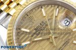 DateJust 36 126233 Clean 1:1 Best Edition 904L Steel YG Textured Stick Dial on SS/YG Jubilee Bracelet VR3235 - Image 4