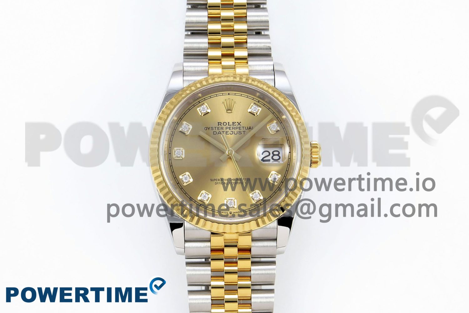 DateJust 36 126233 Clean 1:1 Best Edition 904L Steel YG Diamonds Dial on SS/YG Jubilee Bracelet VR3235 - Image 1