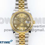 DateJust 36 126233 Clean 1:1 Best Edition 904L Steel YG Diamonds Dial on SS/YG Jubilee Bracelet VR3235