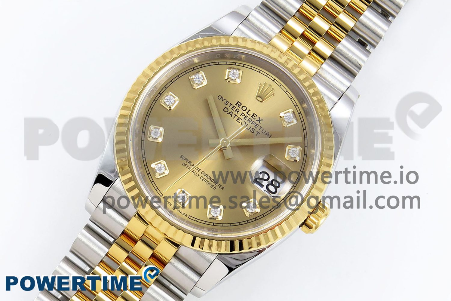 DateJust 36 126233 Clean 1:1 Best Edition 904L Steel YG Diamonds Dial on SS/YG Jubilee Bracelet VR3235 - Image 2