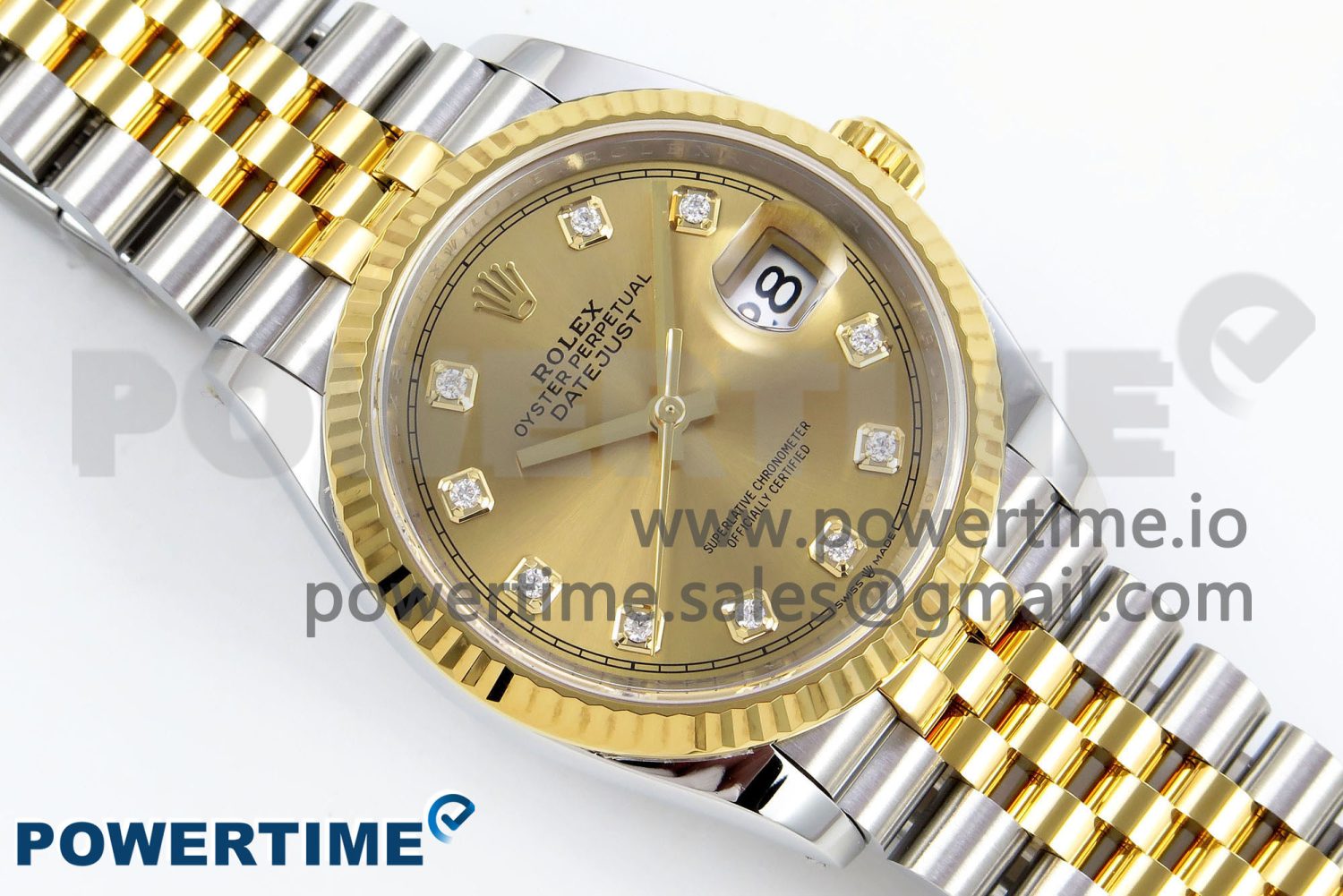 DateJust 36 126233 Clean 1:1 Best Edition 904L Steel YG Diamonds Dial on SS/YG Jubilee Bracelet VR3235 - Image 3