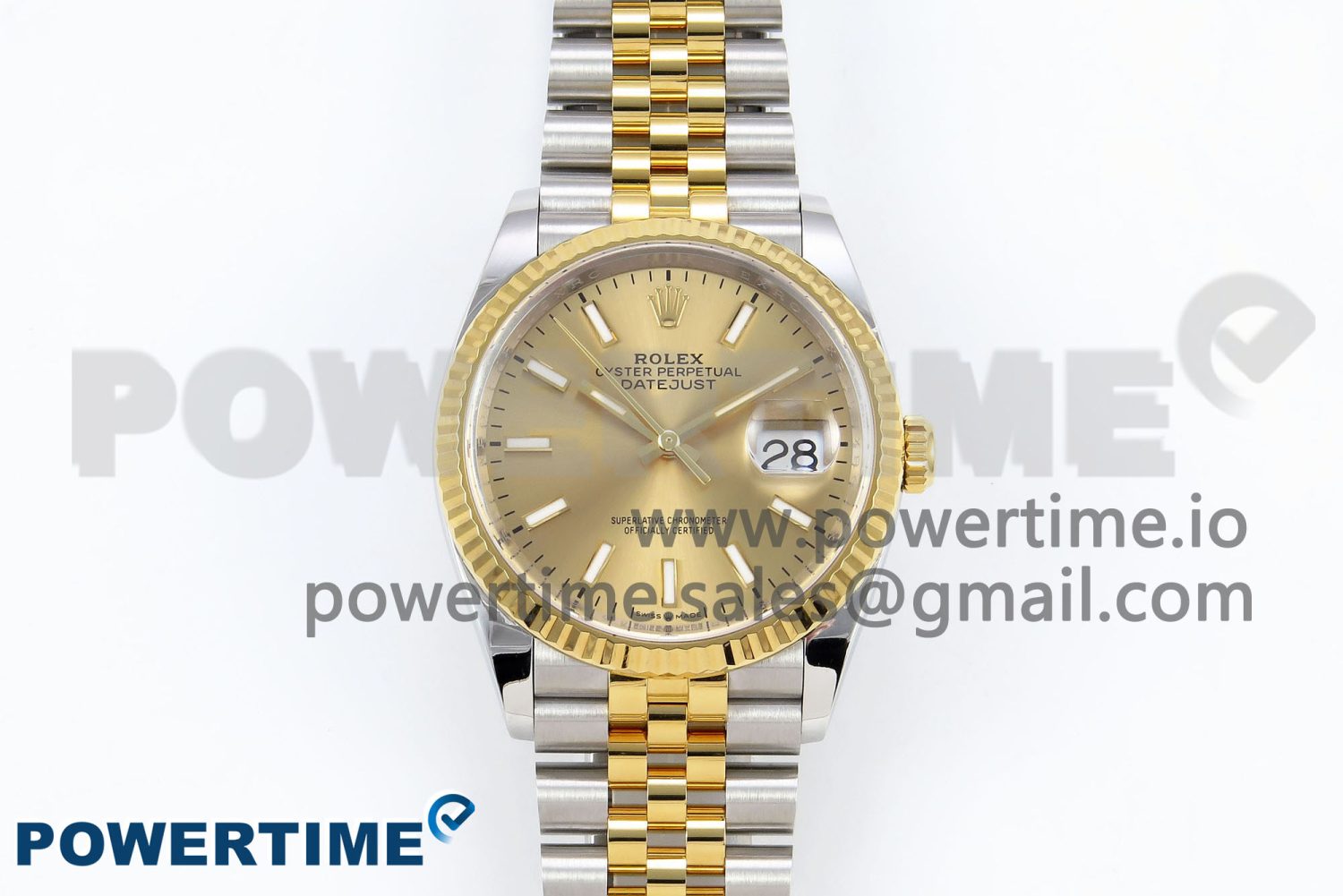 DateJust 36 126233 Clean 1:1 Best Edition 904L Steel YG Stick Dial on SS/YG Jubilee Bracelet VR3235 - Image 1