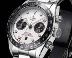 Black Bay Chrono SS TWS 1:1 Best Edition White Dial on SS Bracelet A7750 - Image 4