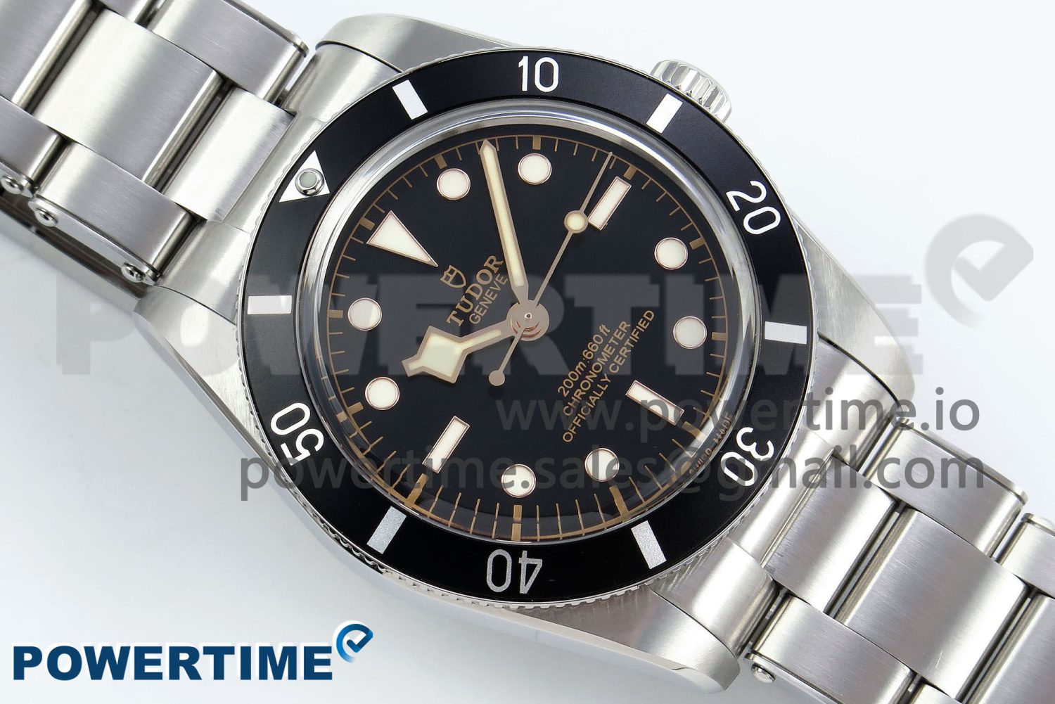 Heritage Black Bay 37mm SS ZF 1:1 Best Edition Black Dial on SS Bracelet A2824 - Image 3