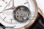 Traditionnelle Tourbillon RG RMSF Best Edition White Textured Dial on Brown Leather Strap - Image 5