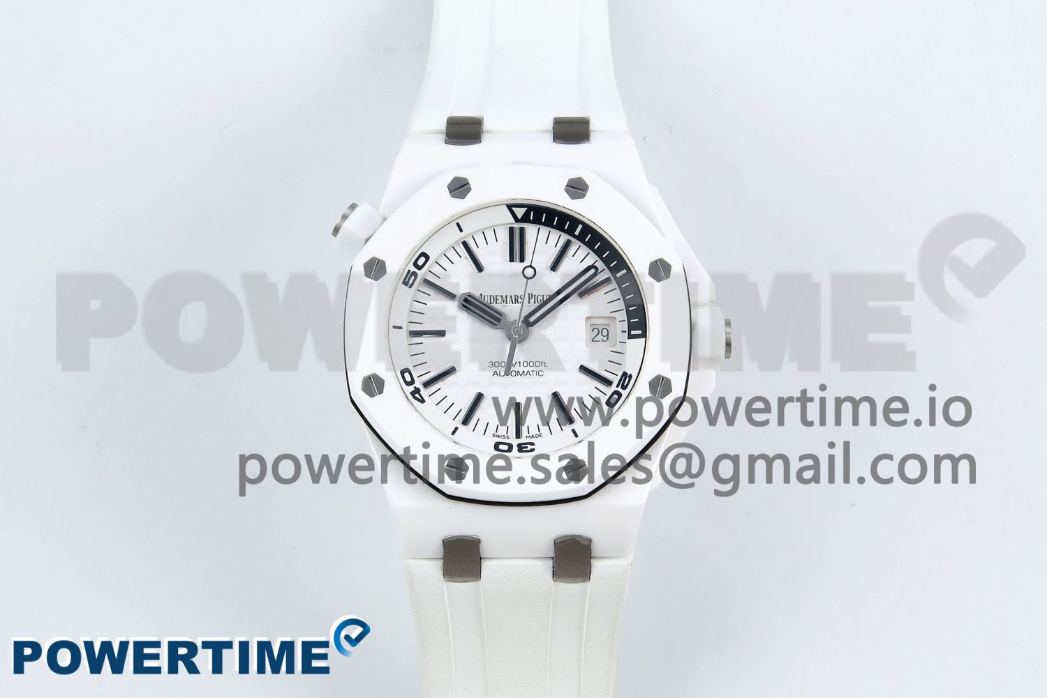 Royal Oak Offshore Diver 15707 White Ceramic ZF 1:1 Best Edition SA3120 Super Clone - Image 1