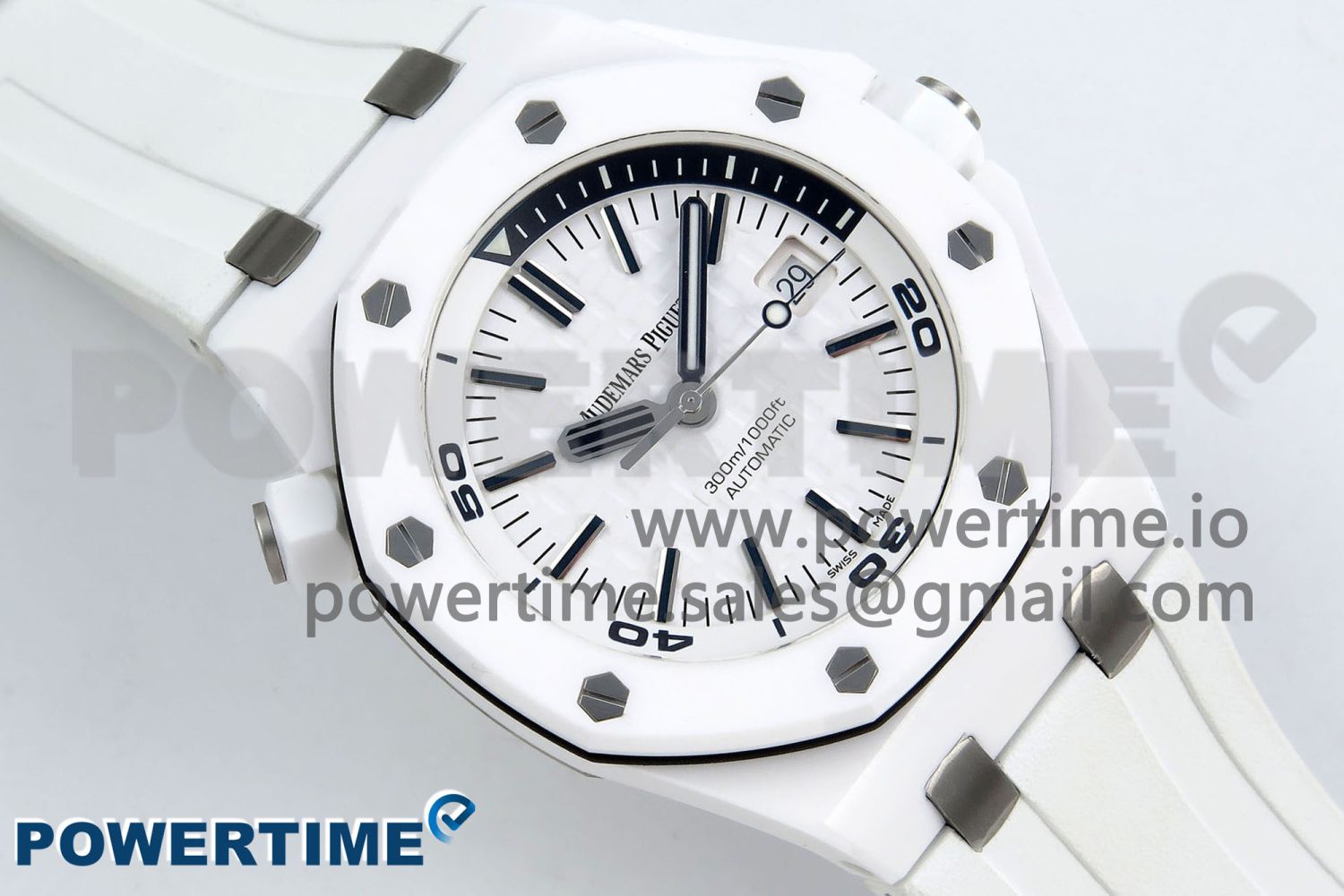 Royal Oak Offshore Diver 15707 White Ceramic ZF 1:1 Best Edition SA3120 Super Clone - Image 3