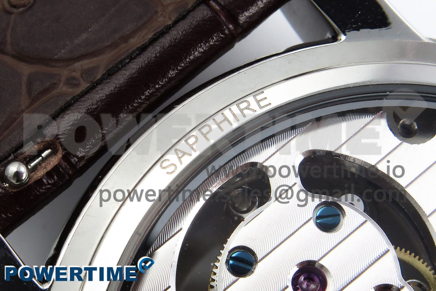 Traditionnelle Tourbillon SS RMSF Best Edition Silver Dial on Brown Leather Strap - Image 10