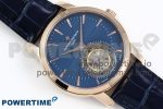 Traditionnelle Tourbillon RG RMSF Best Edition Blue Textured Dial on Blue Leather Strap - Image 3