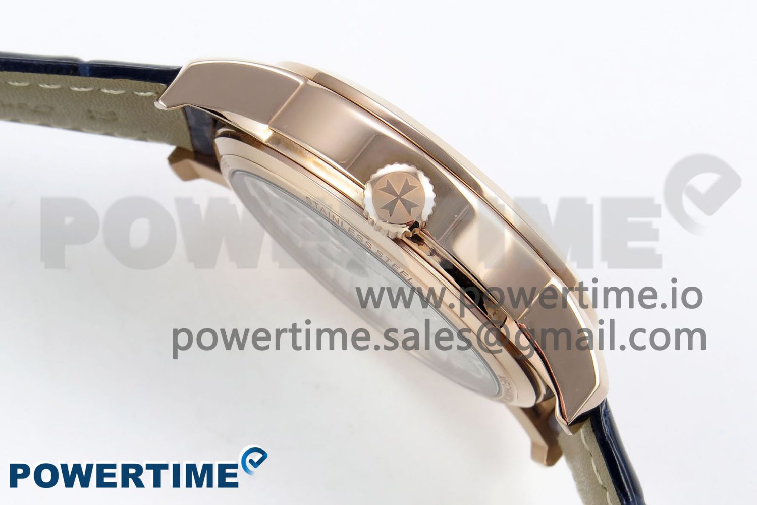 Traditionnelle Tourbillon RG RMSF Best Edition Blue Textured Dial on Blue Leather Strap - Image 6