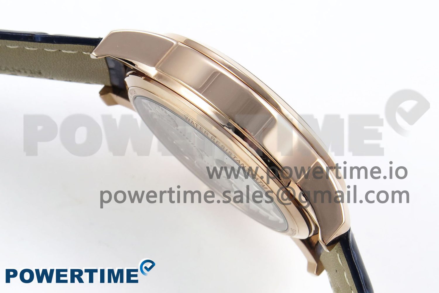 Traditionnelle Tourbillon RG RMSF Best Edition Blue Textured Dial on Blue Leather Strap - Image 7