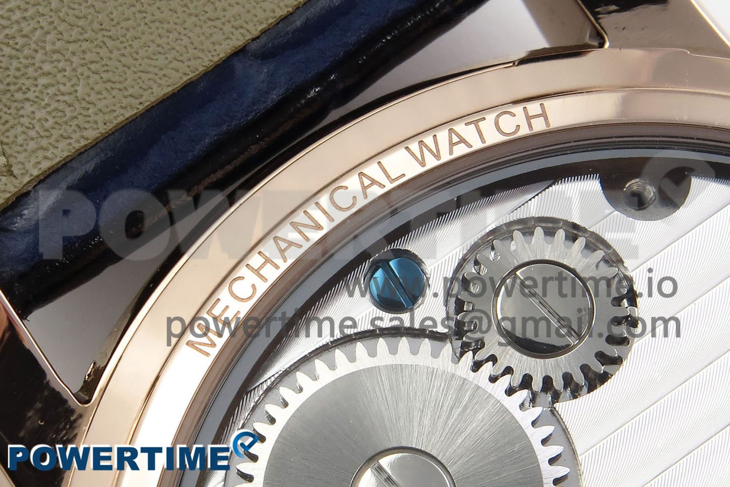 Traditionnelle Tourbillon RG RMSF Best Edition Blue Textured Dial on Blue Leather Strap - Image 9