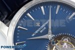Traditionnelle Tourbillon SS RMSF Best Edition Blue Textured Dial on Blue Leather Strap - Image 4
