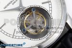 Traditionnelle Tourbillon SS RMSF Best Edition White Textured Dial on Black Leather Strap - Image 5