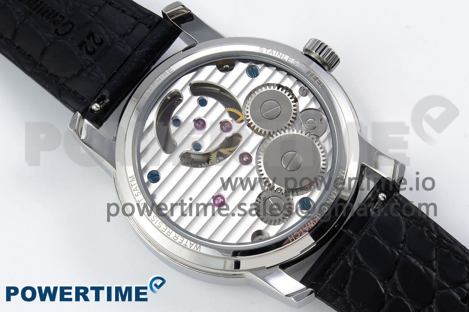 Traditionnelle Tourbillon SS RMSF Best Edition White Textured Dial on Black Leather Strap - Image 8