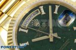 Day Date 36 YG RAF 1:1 Best Edition Green Stone Roman Dial on YG Bracelet A2836 - Image 4
